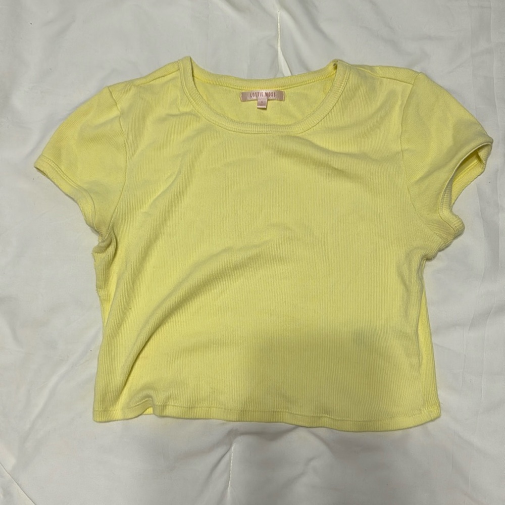 Cropped Yellow Baby Tee